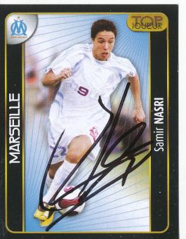 Samir Nasri  Olympique Marseille  2008  Frankreich Panini Sticker original signiert 