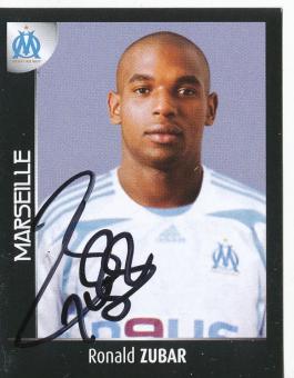 Ronald Zubar  Olympique Marseille  2008  Frankreich Panini Sticker original signiert 