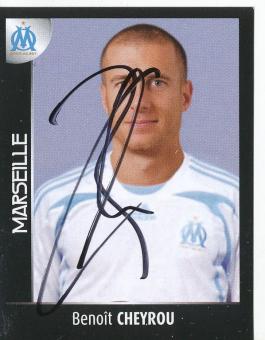 Benoit Cheyrou  Olympique Marseille  2008  Frankreich Panini Sticker original signiert 