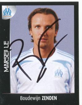 Boudewijn Zenden  Olympique Marseille  2008  Frankreich Panini Sticker original signiert 