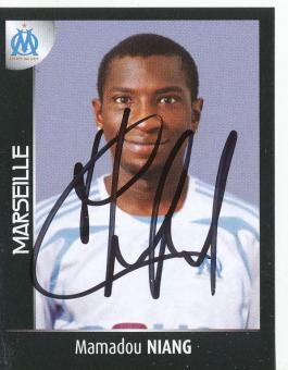 Mamadou Niang  Olympique Marseille  2008  Frankreich Panini Sticker original signiert 