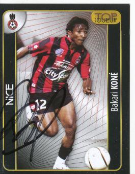Bakari Kone   OGC Nizza  2008  Frankreich Panini Sticker original signiert 