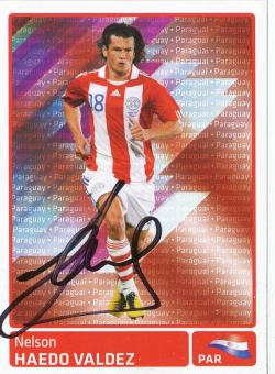 Nelson Valdez  Uruguay  Panini  2011 Copa America  Sticker original signiert 
