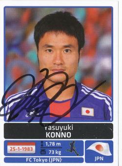 Yasuyuki Konno  Japan  Panini  2011 Copa America  Sticker original signiert 