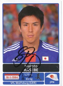 Makoto Hasebe  Japan  Panini  2011 Copa America  Sticker original signiert 