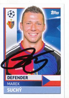 Marek Suchy  FC Basel  Topps CL  Sticker original signiert 
