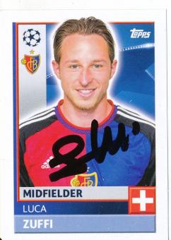 Luca Zuffi  FC Basel  Topps CL  Sticker original signiert 