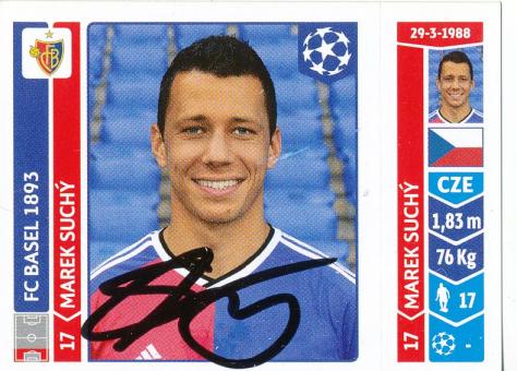 Marek Suchy  FC Basel  Panini 2014/2015  CL  Sticker original signiert 