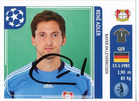 Rene Adler  Bayer 04 Leverkusen  2011/2012  Panini CL Sticker original signiert 