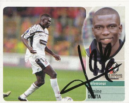 Lamine Diatta  Stade Rennes  2003  Frankreich Panini Sticker original signiert 