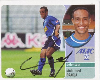Mohamed Bradja  Troyes AC   2003  Frankreich Panini Sticker original signiert 