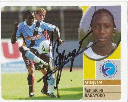 Mamadou Bagayoko  Racing Straßburg  2003  Frankreich Panini Sticker original signiert 