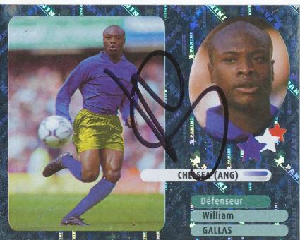 William Gallas  FC Chelsea London  2003  Frankreich Panini Sticker original signiert 