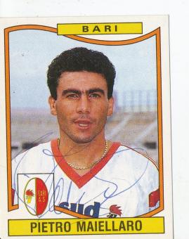 Pietro Maiellaro  SSC Bari  1990/1991  Sticker original signiert 