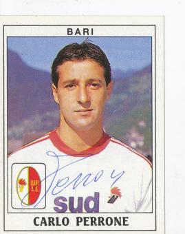 Carlo Perrone  SSC Bari  1989/1990  Sticker original signiert 