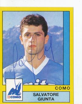 Salvatore Giunta  Como Calcio  1988/1989  Sticker original signiert 