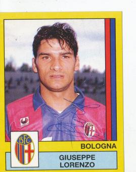 Giuseppe Lorenzo  FC Bologna  1988/1989  Sticker original signiert 