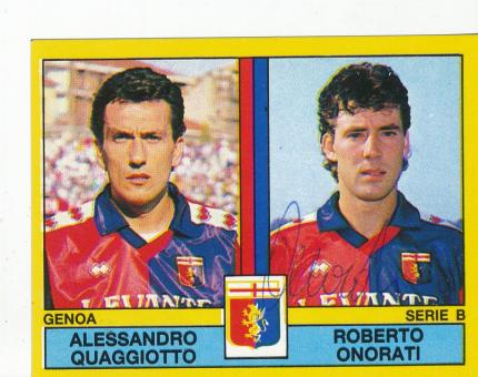 Roberto Onorati  CFC Genua 1988/1989  Sticker original signiert 