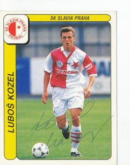 Lubos Kozel  SK Slavia Prag  1998 Fußball Sticker original signiert 