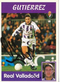 Gutierrez  Real Valladolid  1997/1998  Panini Card original signiert 