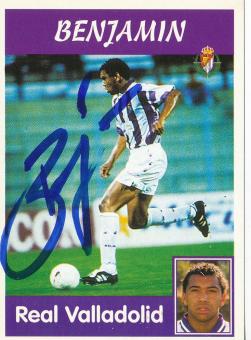 Benjamin   Real Valladolid  1997/1998  Panini Card original signiert 