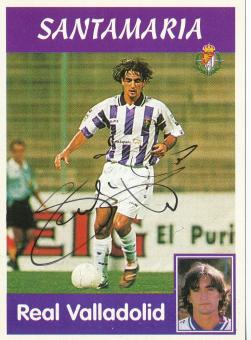 Santamaria   Real Valladolid  1997/1998  Panini Card original signiert 