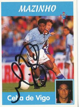 Mazinho   Celta de Vigo  1997/1998  Panini Card original signiert 