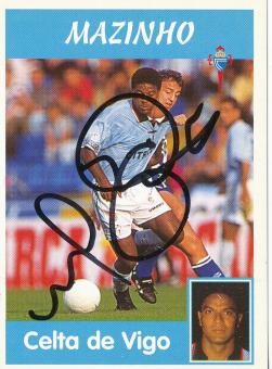 Mazinho   Celta de Vigo  1997/1998  Panini Card original signiert 
