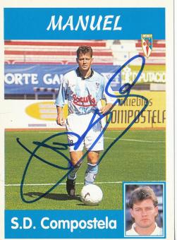 Manuel   SD Compostela  1997/1998  Panini Card original signiert 