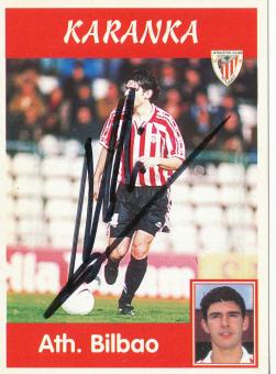 Karanka  Athletico Bilbao  1997/1998  Panini Card original signiert 
