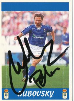 Peter Dubovský  † 2000  Real Oviedo   Panini Card original signiert 
