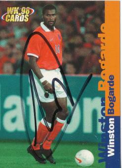 Winston Bogarde  Holland  WM 1998 Panini Card original signiert 