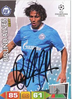 Bruno Alves  Zenit St.Petersburg  2011/2012  Panini CL Card original signiert 