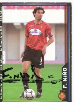 Fernando Nino  R.C.D Mallorca  Fußball Card original signiert 