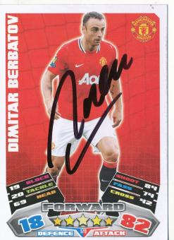 Dimitar Berbatov  Manchester United   Fußball Card original signiert 