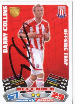 Danny Collins  Stoke City   Fußball Card original signiert 