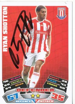 Ryan Shotton  Stoke City   Fußball Card original signiert 
