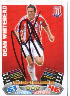 Dean Whitehead  Stoke City   Fußball Card original signiert 