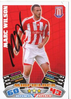 Marc Wilson  Stoke City   Fußball Card original signiert 