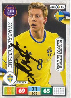 Alexander Fransson  Schweden  Road to WM 2018 Panini Card original signiert 