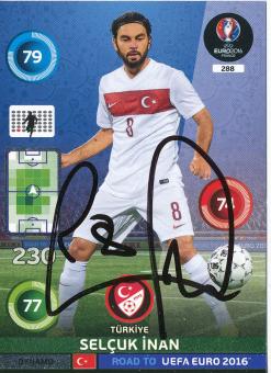 Selcuk Inan  Türkei  Road to EM 2016 Panini Card original signiert 