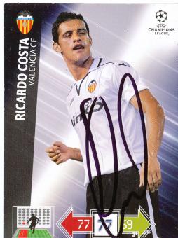 Ricardo Costa  FC Valencia  2012/2013  Panini CL Card original signiert 