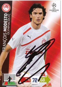 Francois Modesto  Olympiakos Piräus  2012/2013  Panini CL Card original signiert 