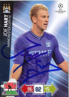Joe Hart  Manchester City  2012/2013  Panini CL Card original signiert 