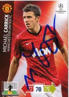Michael Carrick  Manchester United  2012/2013  Panini CL Card original signiert 
