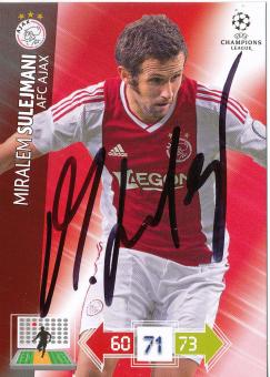 Miralem Sulejmani  Ajax Amsterdam  2012/2013  Panini CL Card original signiert 