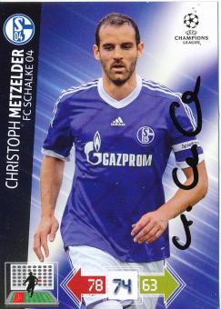 Christoph Metzelder  FC Schalke 04  2012/2013  Panini CL Card original signiert 