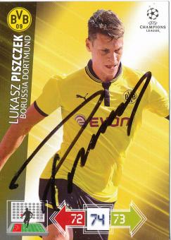 Lukasz Piszczek  Borussia Dortmund  2012/2013  Panini CL Card original signiert 