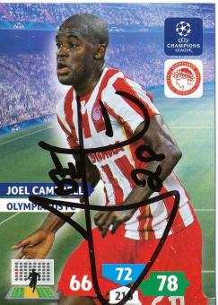 Joel Campbel  Olympiacos Piräus Panini CL 2013/2014  Card original signiert 