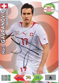 Mario Gavranovic  Schweiz  Road to  WM 2014 Panini Card original signiert 